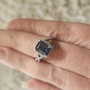 London Blue Topaz Ring Size 7